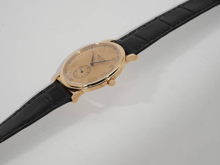 パテックフィリップ カラトラバ Ref.5022J イエローゴールド ゴールドギョーシェ文字盤