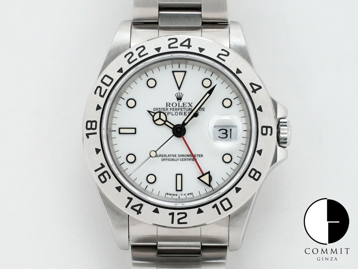 Rolex Explorer II Ref. 16570 Stainless Steel White Dial