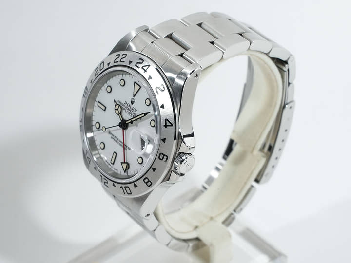 Rolex Explorer II Ref. 16570 Stainless Steel White Dial