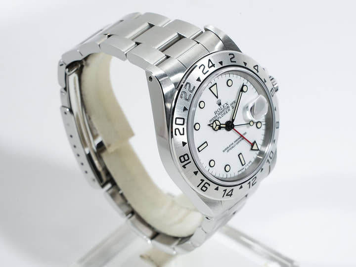 Rolex Explorer II Ref. 16570 Stainless Steel White Dial