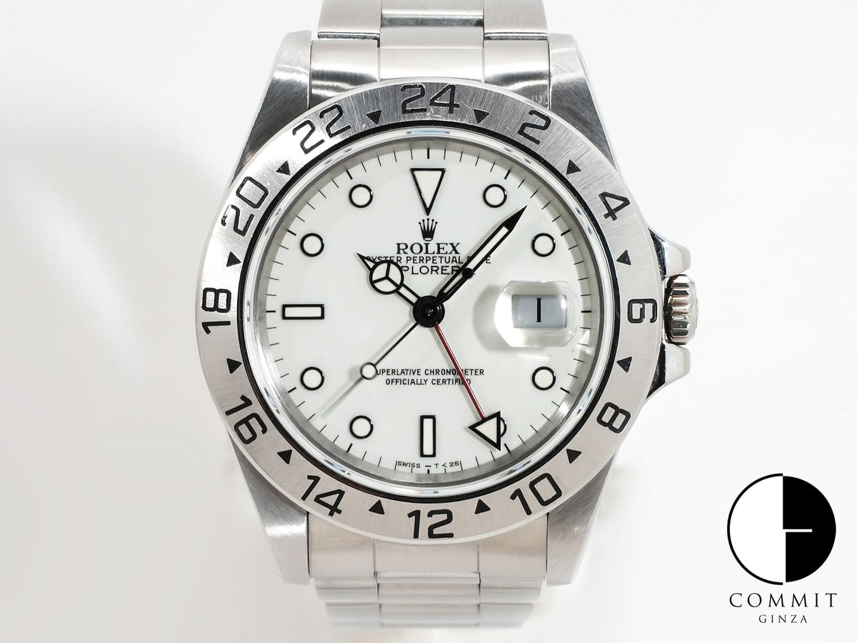 ロレックス エクスプローラーII Ref.16570 ステンレススチール ホワイト文字盤