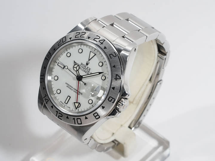 ロレックス エクスプローラーII Ref.16570 ステンレススチール ホワイト文字盤