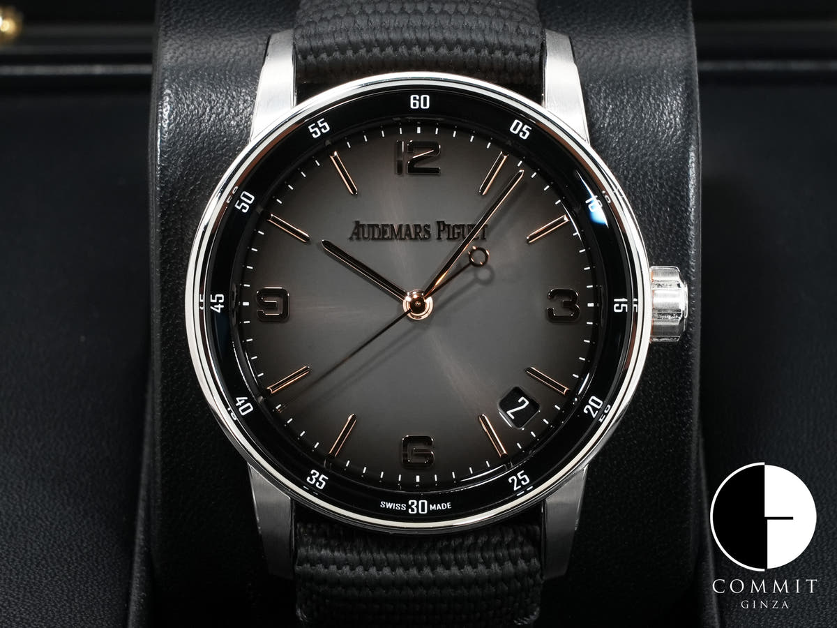 オーデマピゲ CODE 11.59 バイ オーデマ ピゲ Ref.15210CR.OO.A002CR.01 ホワイトゴールド/ピンクゴールド グレーラッカー文字盤