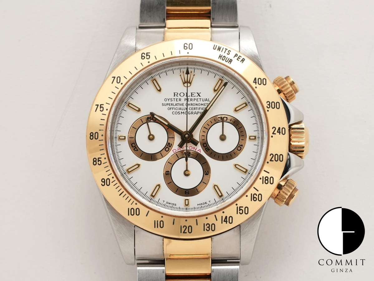 ロレックス デイトナ エルプリメロ Ref.16523 ステンレススチール/イエローゴールド ホワイト文字盤