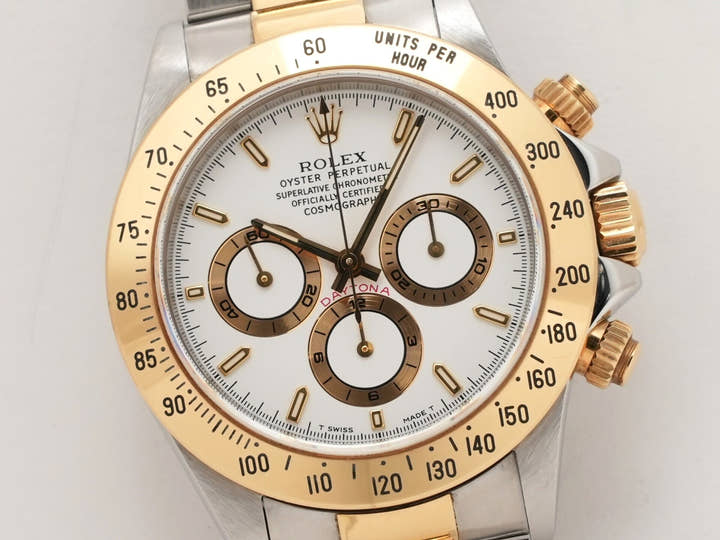 ロレックス デイトナ エルプリメロ Ref.16523 ステンレススチール/イエローゴールド ホワイト文字盤