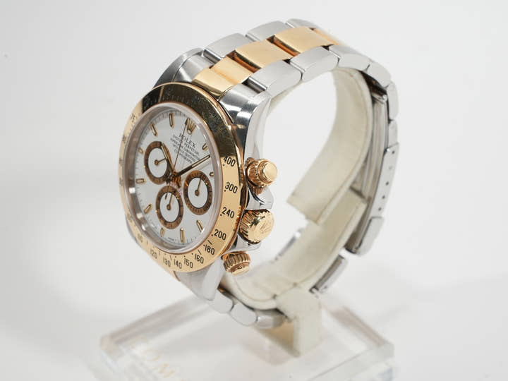 ロレックス デイトナ エルプリメロ Ref.16523 ステンレススチール/イエローゴールド ホワイト文字盤