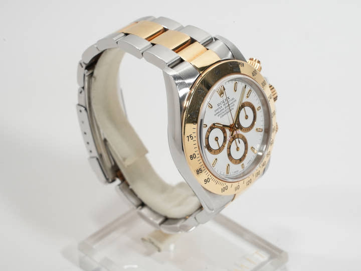 ロレックス デイトナ エルプリメロ Ref.16523 ステンレススチール/イエローゴールド ホワイト文字盤