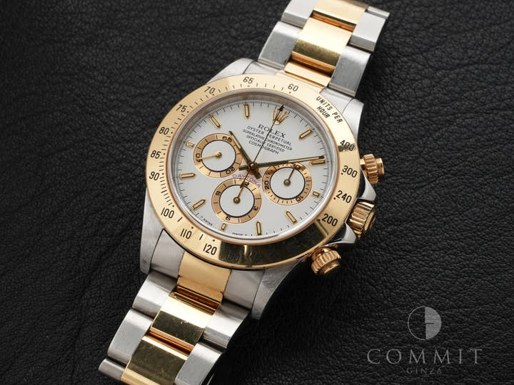 ロレックス デイトナ エルプリメロ Ref.16523 ステンレススチール/イエローゴールド ホワイト文字盤