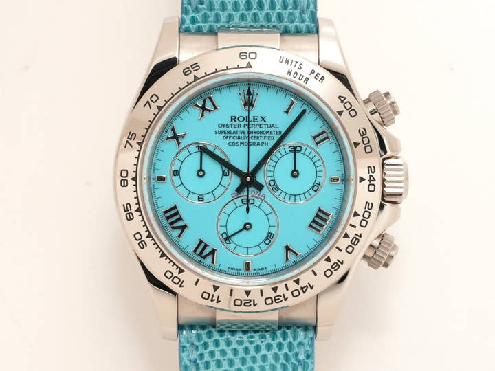Rolex Daytona Ref. 116519 White Gold Turquoise Dial