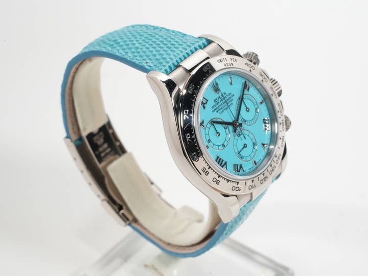 Rolex Daytona Ref. 116519 White Gold Turquoise Dial