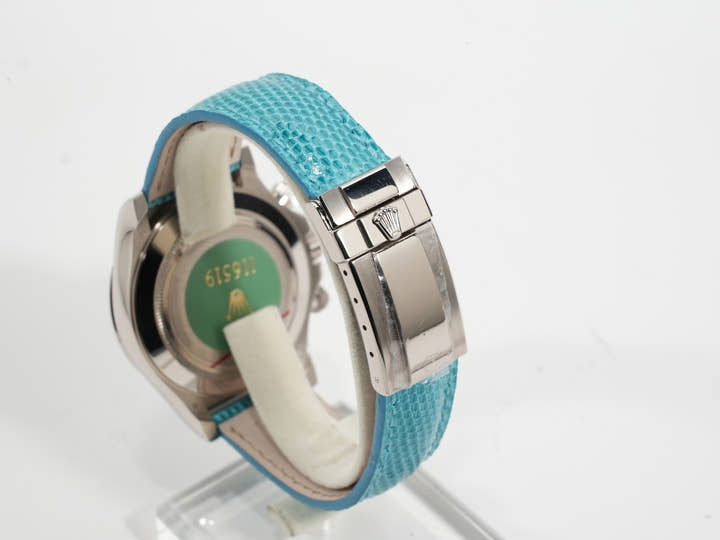 Rolex Daytona Ref. 116519 White Gold Turquoise Dial