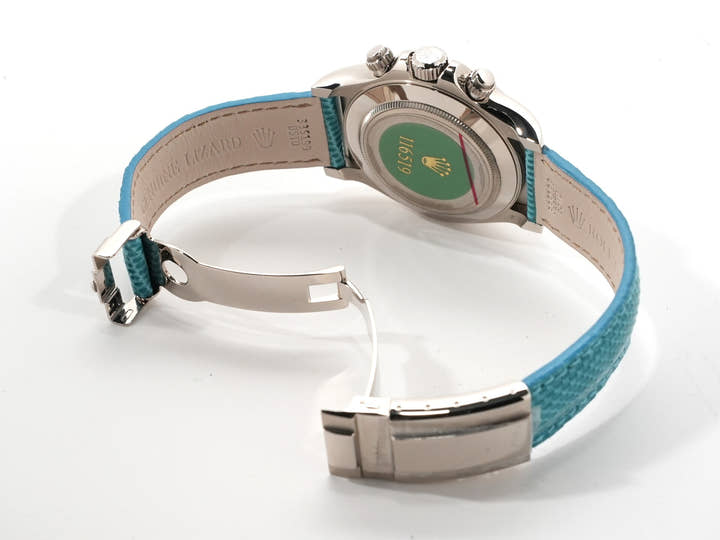 Rolex Daytona Ref. 116519 White Gold Turquoise Dial