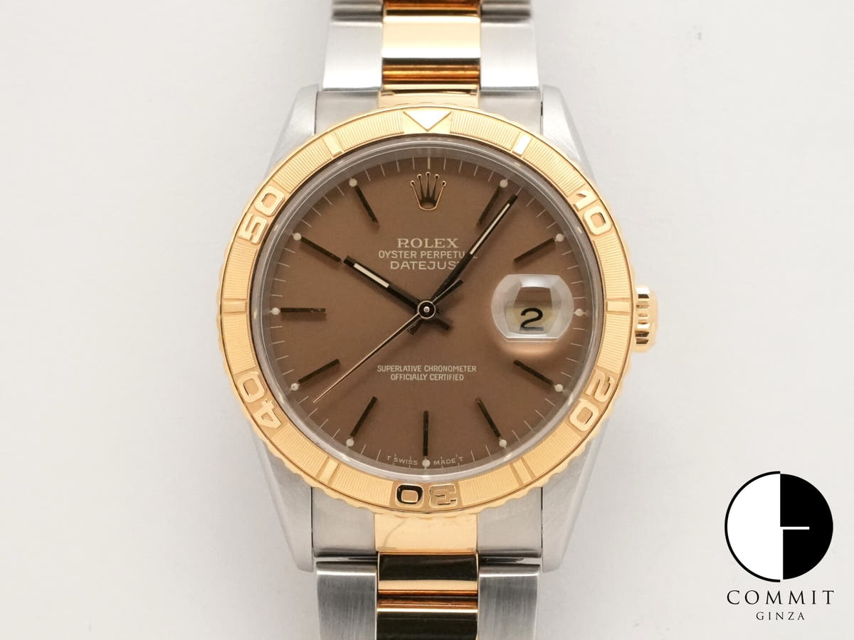 ロレックス デイトジャスト サンダーバード Ref.16263 ステンレススチール/イエローゴールド ブロンズ文字盤