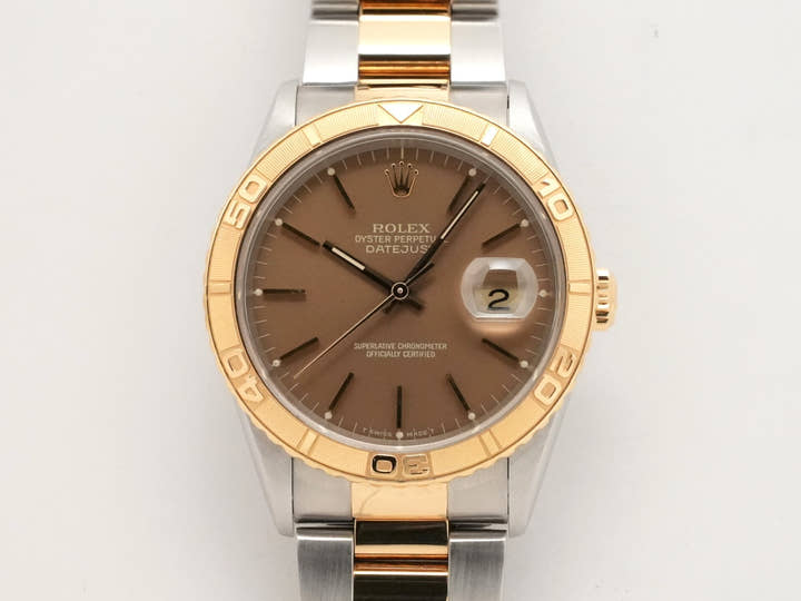 ロレックス デイトジャスト サンダーバード Ref.16263 ステンレススチール/イエローゴールド ブロンズ文字盤