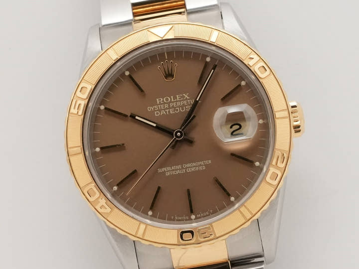 ロレックス デイトジャスト サンダーバード Ref.16263 ステンレススチール/イエローゴールド ブロンズ文字盤