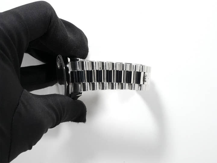 ロレックス デイデイト36 Ref.118206A プラチナ アイスブルーホリコンピューターx10Pダイヤ文字盤