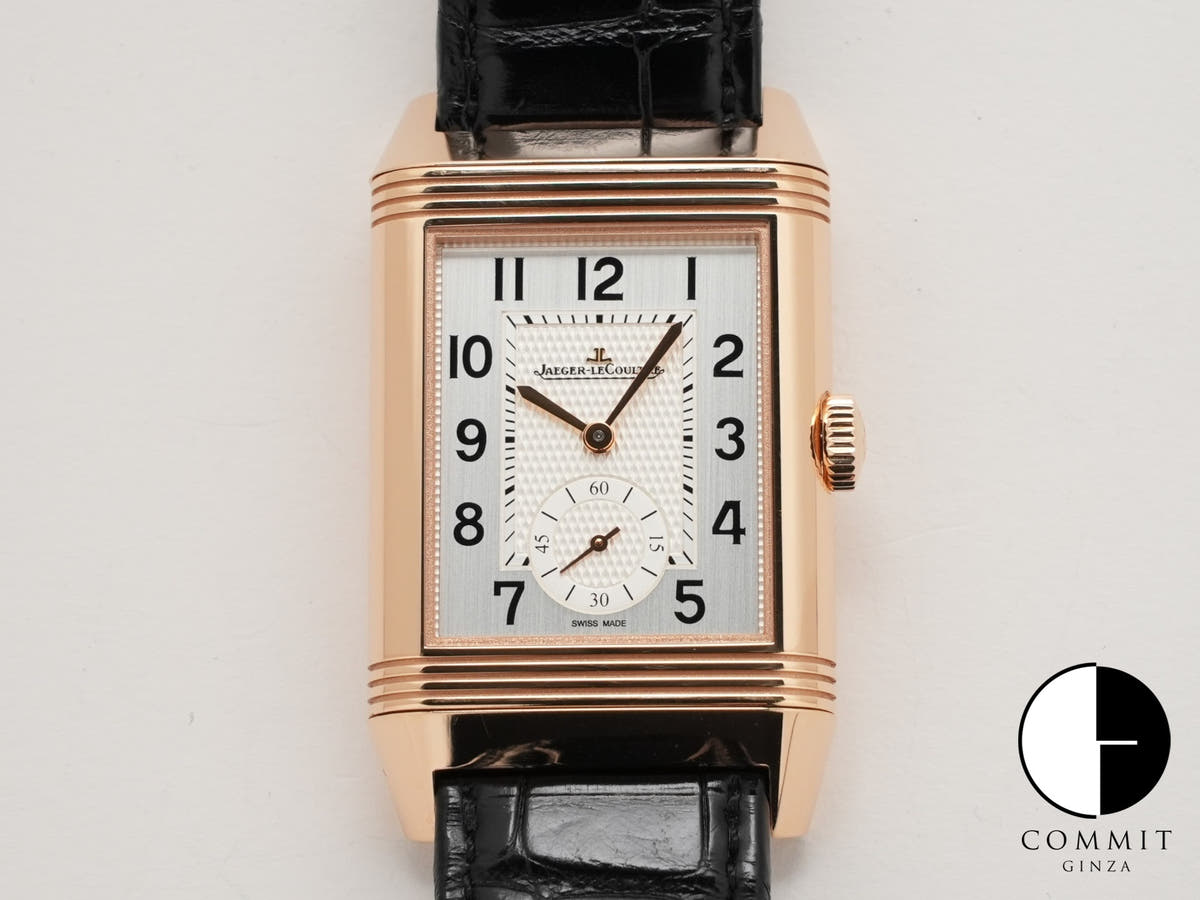 ジャガールクルト レベルソ クラシック デュオ スモールセコンド Ref.Q3842520 シルバーグレー文字盤 中古 5kw5yg8h