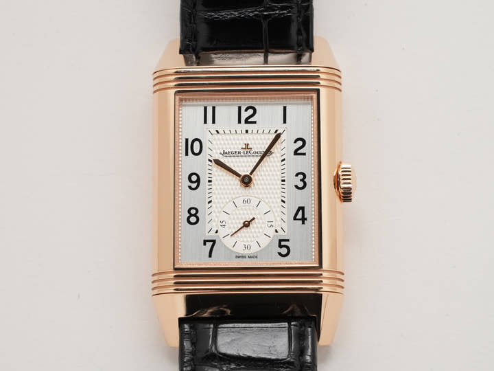 ジャガールクルト レベルソ クラシック デュオ スモールセコンド Ref.Q3842520 シルバーグレー文字盤 中古 5kw5yg8h