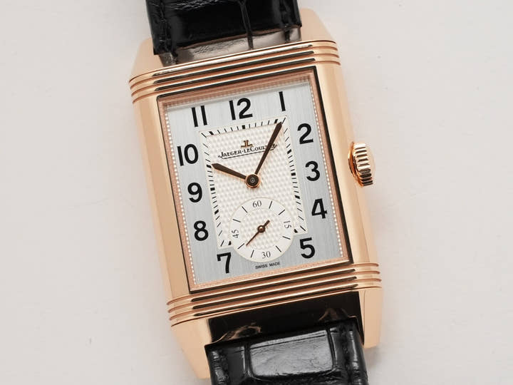 ジャガールクルト レベルソ クラシック デュオ スモールセコンド Ref.Q3842520 シルバーグレー文字盤 中古 5kw5yg8h