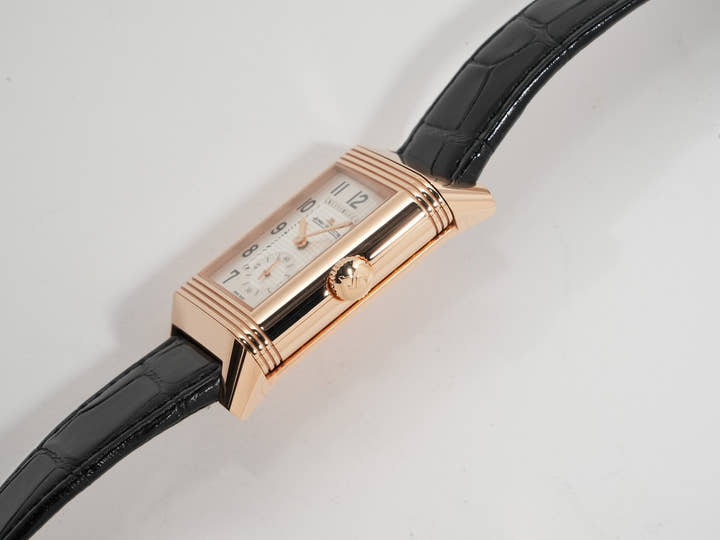 ジャガールクルト レベルソ クラシック デュオ スモールセコンド Ref.Q3842520 シルバーグレー文字盤 中古 5kw5yg8h