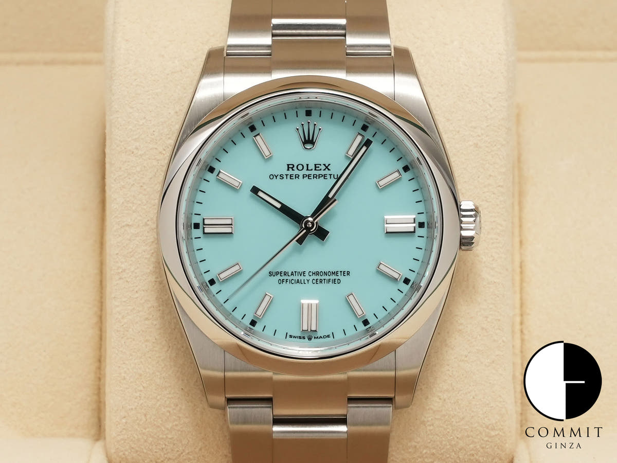 ロレックス オイスターパーペチュアル36 Ref.126000 ステンレススチール ターコイズ文字盤