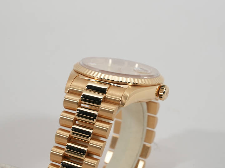 ロレックス デイデイト36 Ref.18238N2BR イエローゴールド イエローシェルx2Pティアドロップダイヤ文字盤