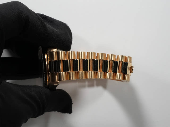 ロレックス デイデイト36 Ref.18238N2BR イエローゴールド イエローシェルx2Pティアドロップダイヤ文字盤