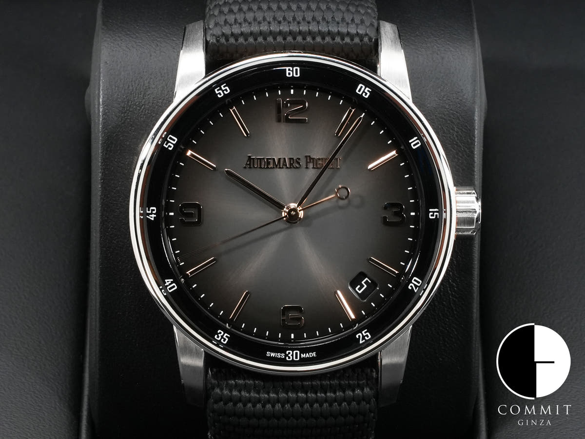 オーデマピゲ CODE 11.59 バイ オーデマ ピゲ Ref.15210CR.OO.A002CR.01 ホワイトゴールド/ピンクゴールド グレーラッカー文字盤