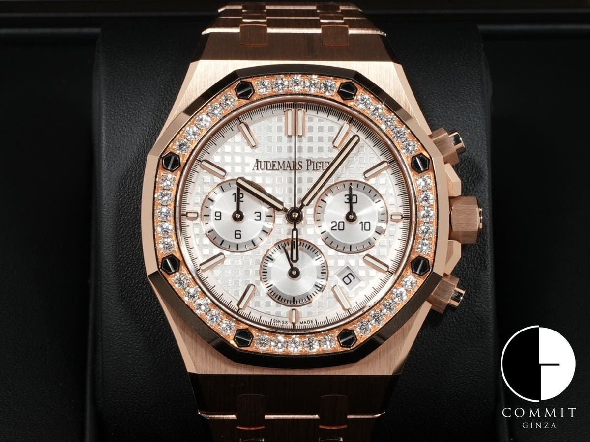 オーデマピゲ ロイヤルオーク クロノグラフ Ref.26715OR.ZZ.1356OR.01 ピンクゴールド シルバー文字盤