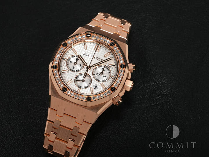 オーデマピゲ ロイヤルオーク クロノグラフ Ref.26715OR.ZZ.1356OR.01 ピンクゴールド シルバー文字盤