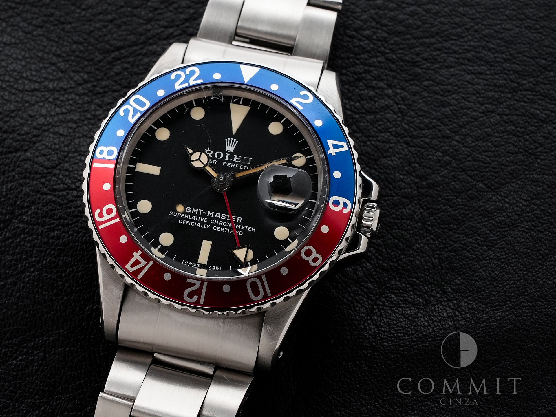 ロレックス GMTマスター Ref.1675 ステンレススチール ブラック文字盤 オイスターブレスレット