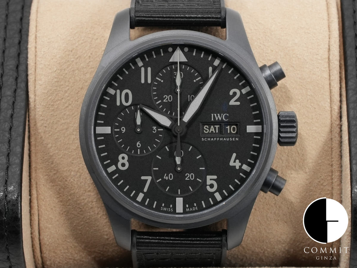 IWC パイロット ウォッチ クロノグラフ トップガン セラタニウム Ref.IW388106 ブラック文字盤 未使用 zri5c3pc