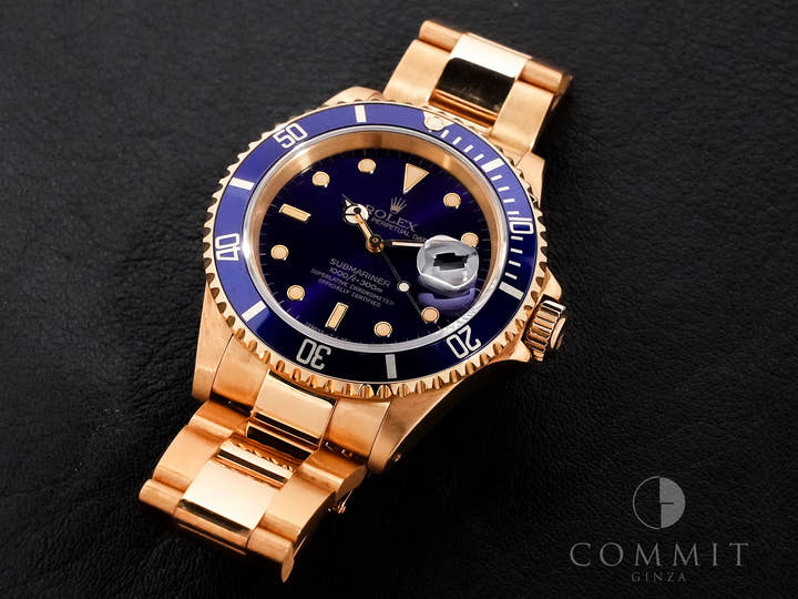 Rolex Submariner Date Ref. 16618 Yellow Gold Blue Dial
