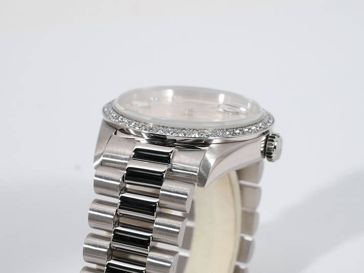 ロレックス デイデイト Ref.18346A プラチナ シルバー文字盤