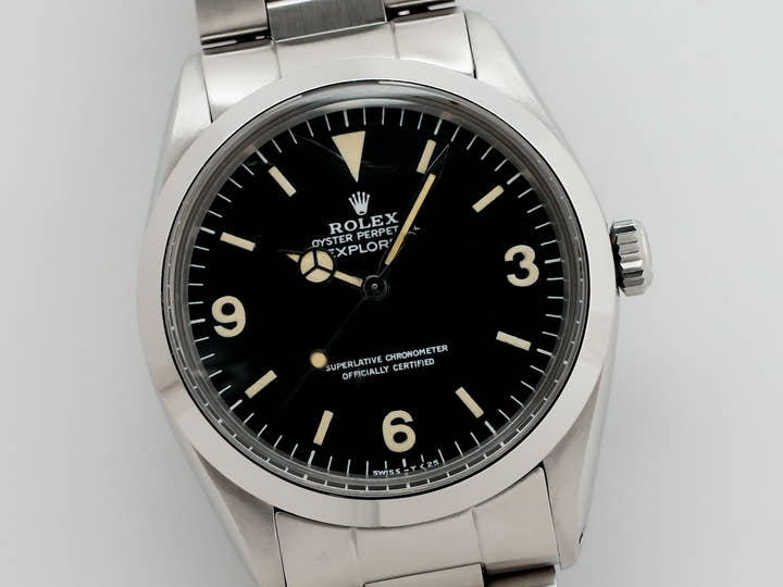 ロレックス エクスプローラーI Ref.1016 ステンレススチール ブラック文字盤