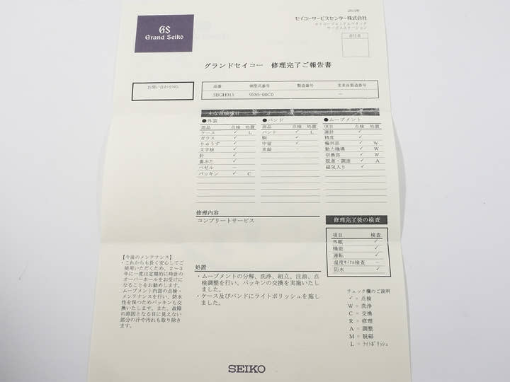 グランドセイコー 50周年記念 Ref.SBGH015 SS シルバー文字盤 中古 s6xae3ke