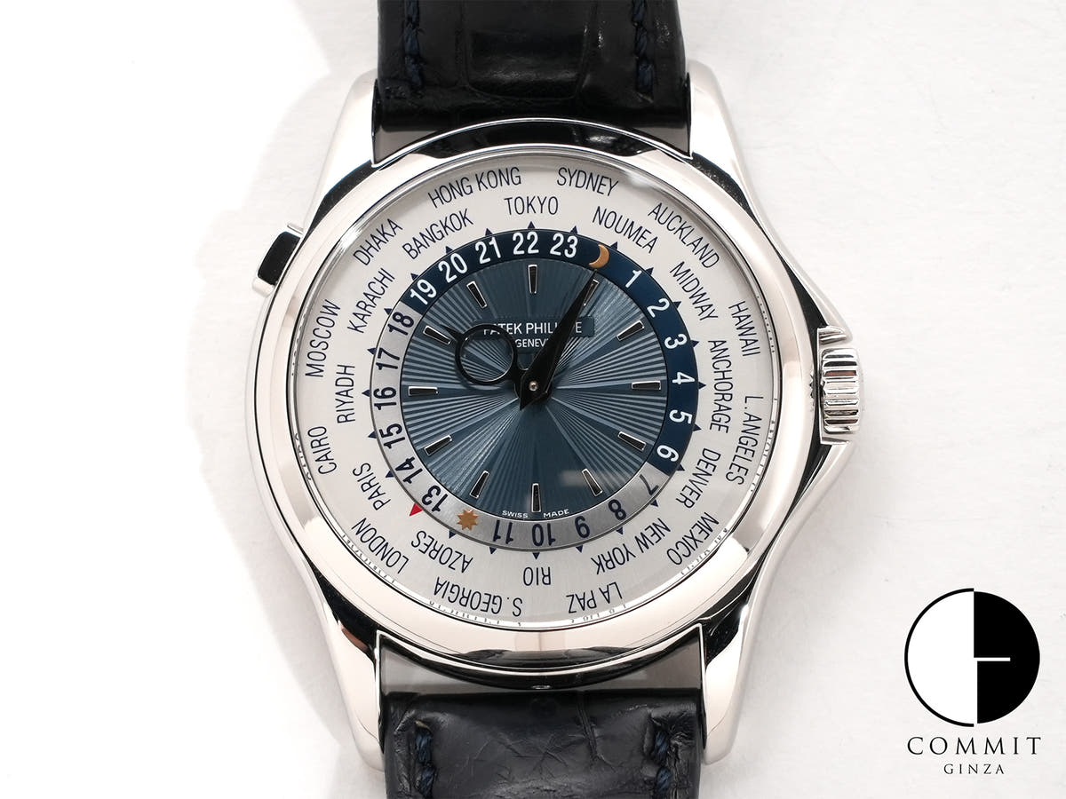 パテックフィリップ コンプリケーション ワールドタイム Ref.5130P-001 プラチナ シルバー文字盤