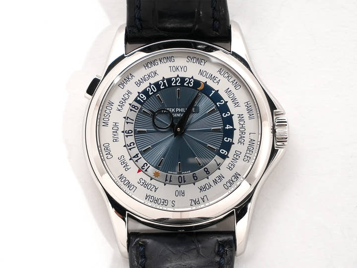 パテックフィリップ コンプリケーション ワールドタイム Ref.5130P-001 プラチナ シルバー文字盤