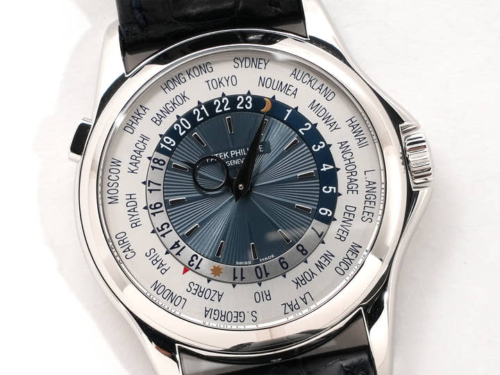 パテックフィリップ コンプリケーション ワールドタイム Ref.5130P-001 プラチナ シルバー文字盤