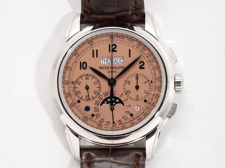 パテックフィリップ パーペチュアルカレンダー クロノグラフ Ref.5270P-001 プラチナ ゴールデンオパーリン文字盤