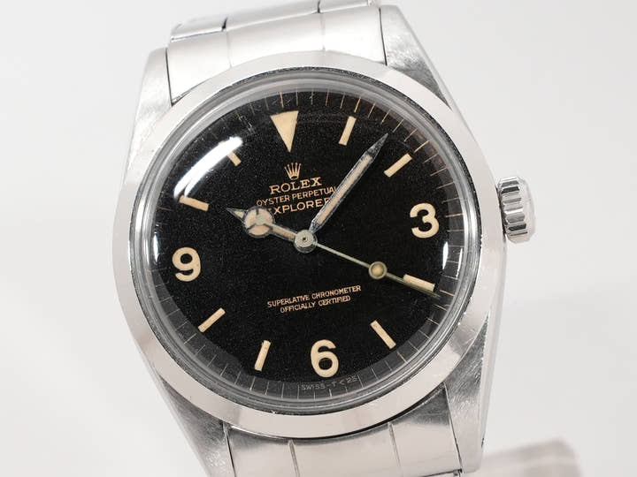 ロレックス エクスプローラーI Ref.1016 ステンレススチール ブラック文字盤