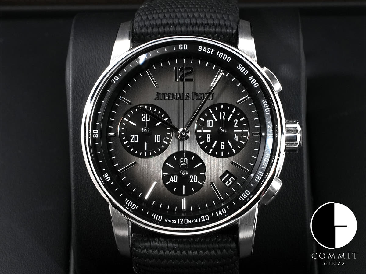 オーデマピゲ CODE 11.59 バイ オーデマ ピゲ クロノグラフ Ref.26393NB.OO.A002KB.01 ホワイトゴールド/セラミック スモークグレー文字盤