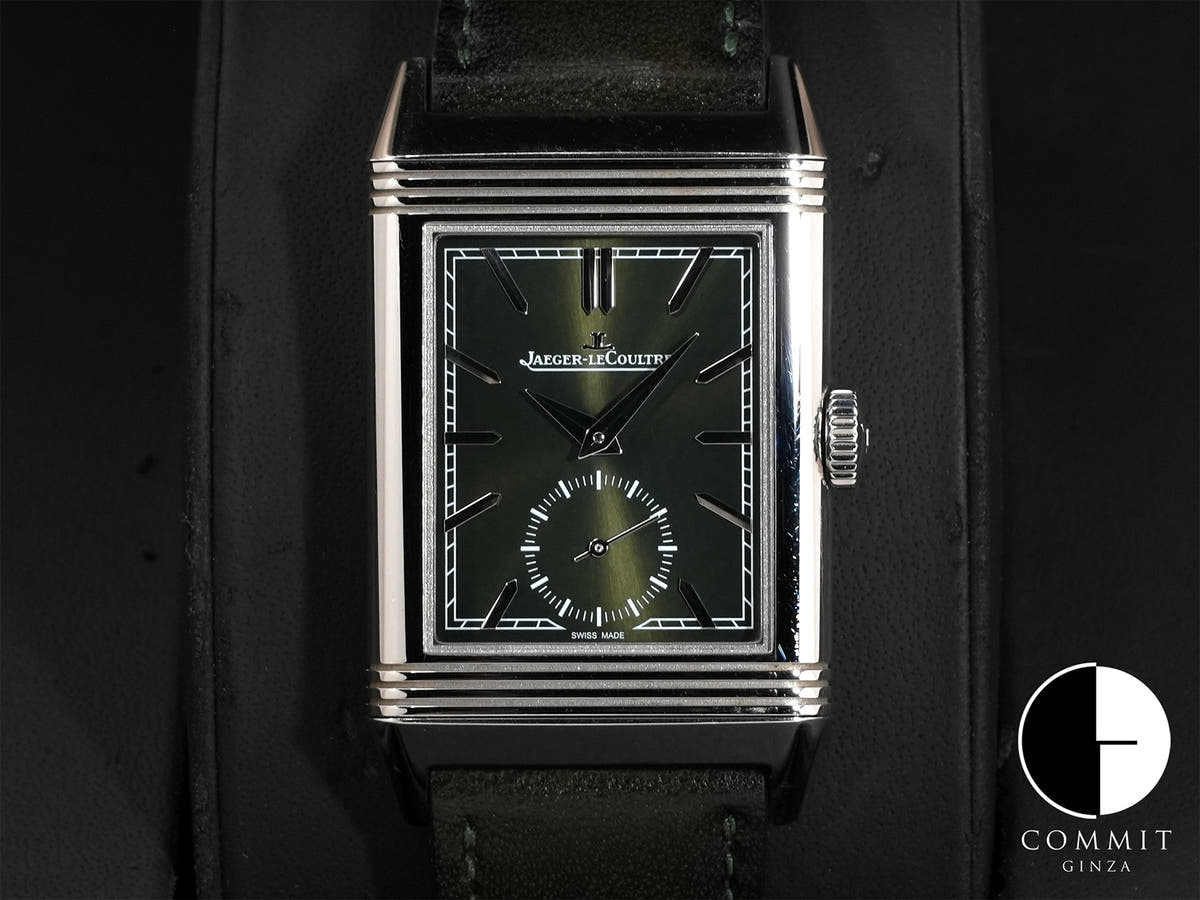 ジャガールクルト レベルソ トリビュート スモールセコンド Ref.Q3978430 グリーン文字盤 中古 7ccvsyix