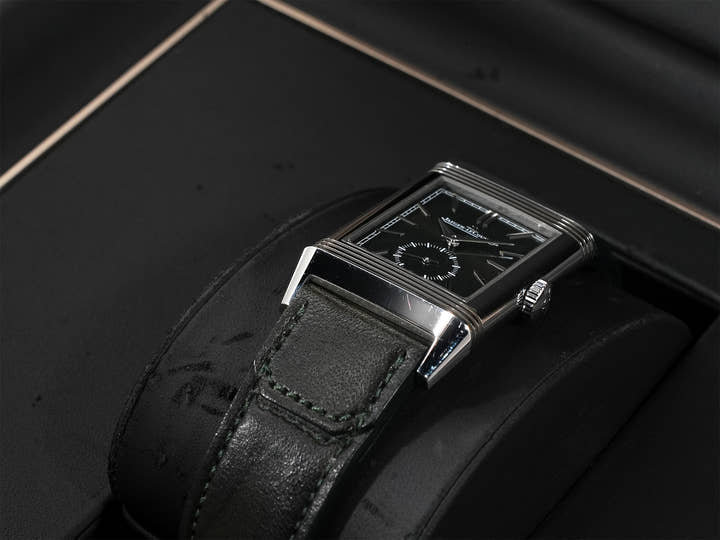 ジャガールクルト レベルソ トリビュート スモールセコンド Ref.Q3978430 グリーン文字盤 中古 7ccvsyix