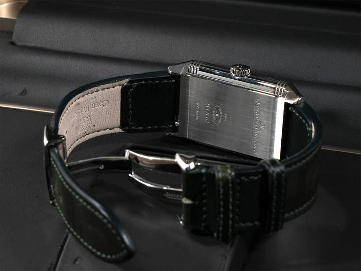 ジャガールクルト レベルソ トリビュート スモールセコンド Ref.Q3978430 グリーン文字盤 中古 7ccvsyix