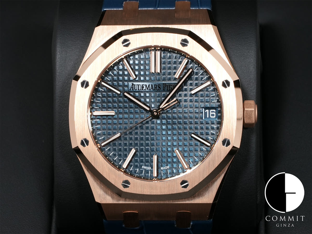 オーデマピゲ ロイヤルオーク Ref.15510OR.OO.D315CR.01 ピンクゴールド ナイトブルー文字盤