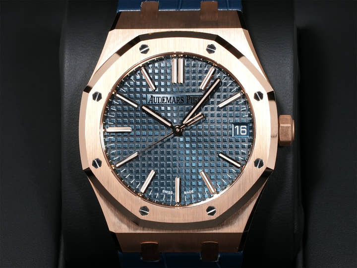 オーデマピゲ ロイヤルオーク Ref.15510OR.OO.D315CR.01 ピンクゴールド ナイトブルー文字盤