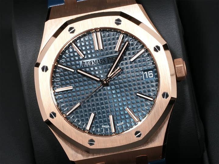 オーデマピゲ ロイヤルオーク Ref.15510OR.OO.D315CR.01 ピンクゴールド ナイトブルー文字盤