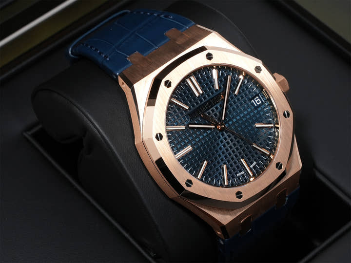 オーデマピゲ ロイヤルオーク Ref.15510OR.OO.D315CR.01 ピンクゴールド ナイトブルー文字盤