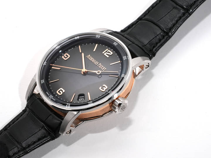 オーデマピゲ CODE 11.59 バイ オーデマ ピゲ Ref.15210CR.OO.A002CR.01 ホワイトゴールド/ピンクゴールド グレーラッカー文字盤